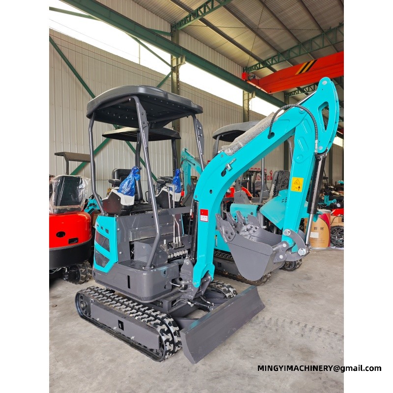 Flail Mower Mini Excavator, Mulching Small Digger, Brush Clearing Excavator