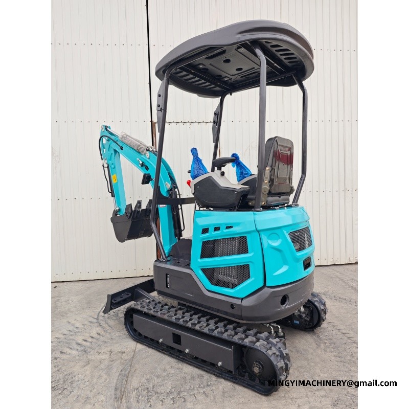 Flail Mower Mini Excavator, Mulching Small Digger, Brush Clearing Excavator