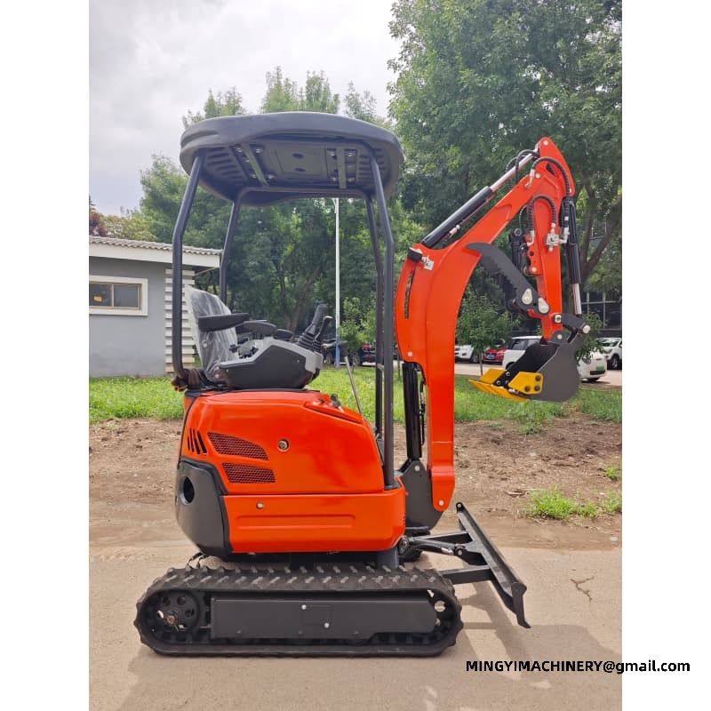 Ultra Narrow Mini Excavator For Greenhouse Working