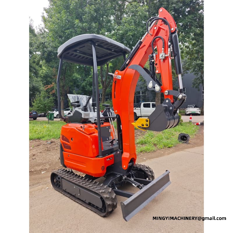 Ultra Narrow Mini Excavator For Greenhouse Working