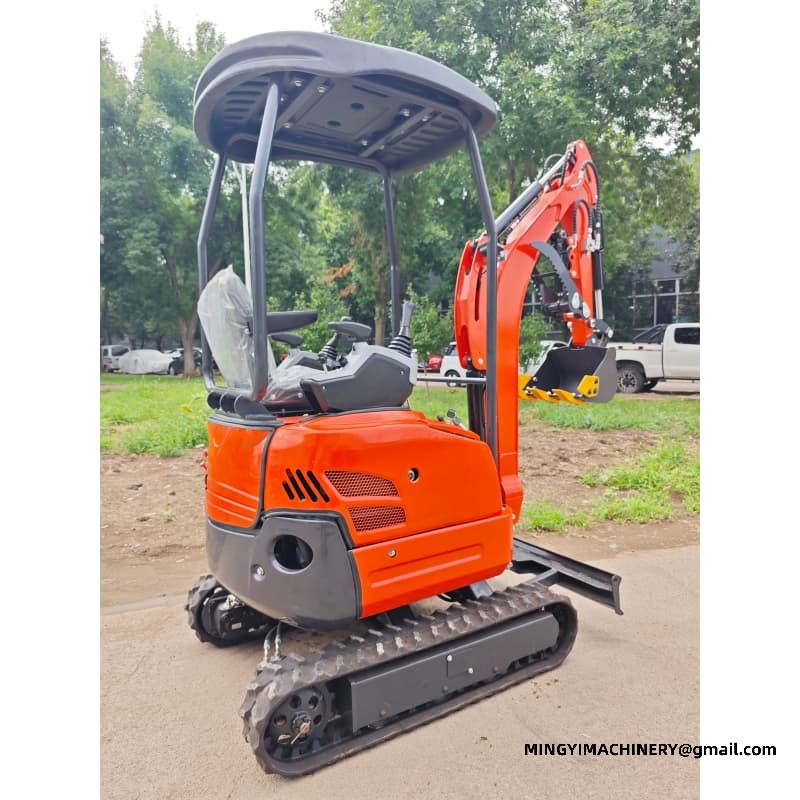Ultra Narrow Mini Excavator For Greenhouse Working