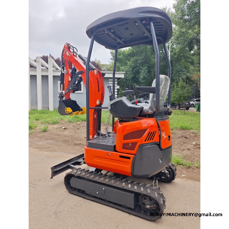 Ultra Narrow Mini Excavator For Greenhouse Working