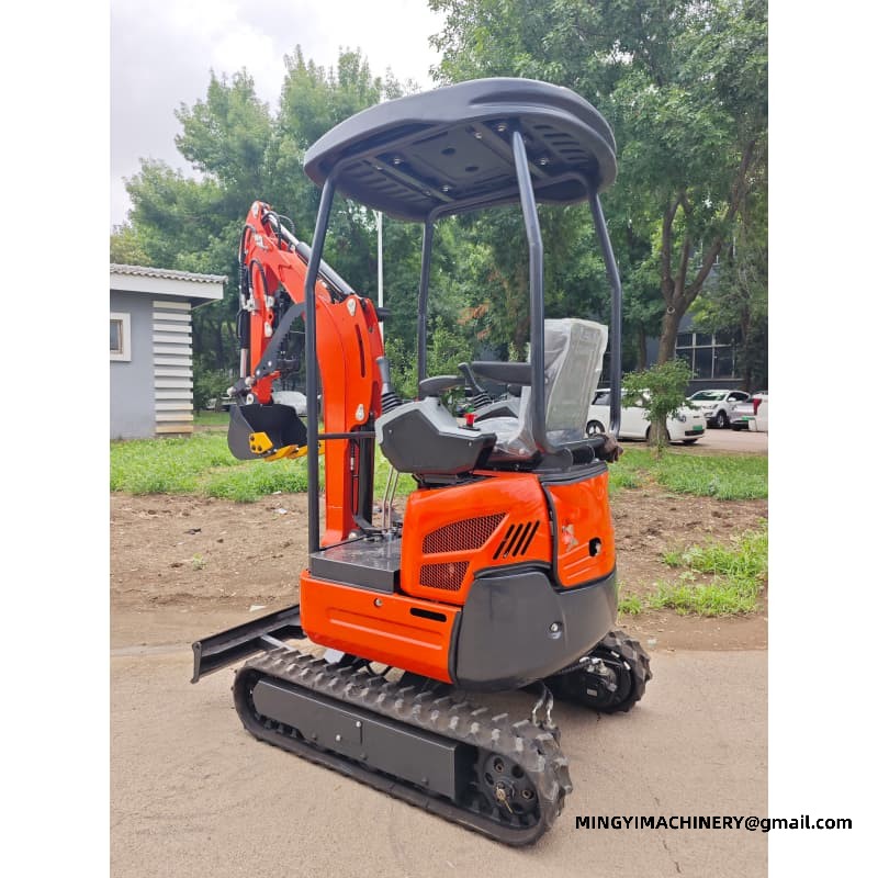 Ultra Narrow Mini Excavator For Greenhouse Working