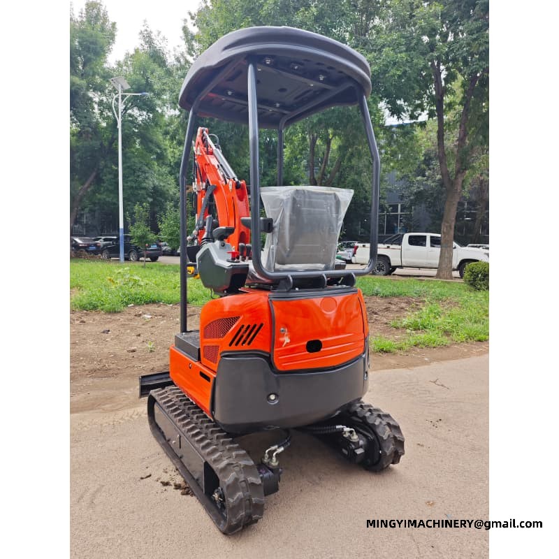 Ultra Narrow Mini Excavator For Greenhouse Working