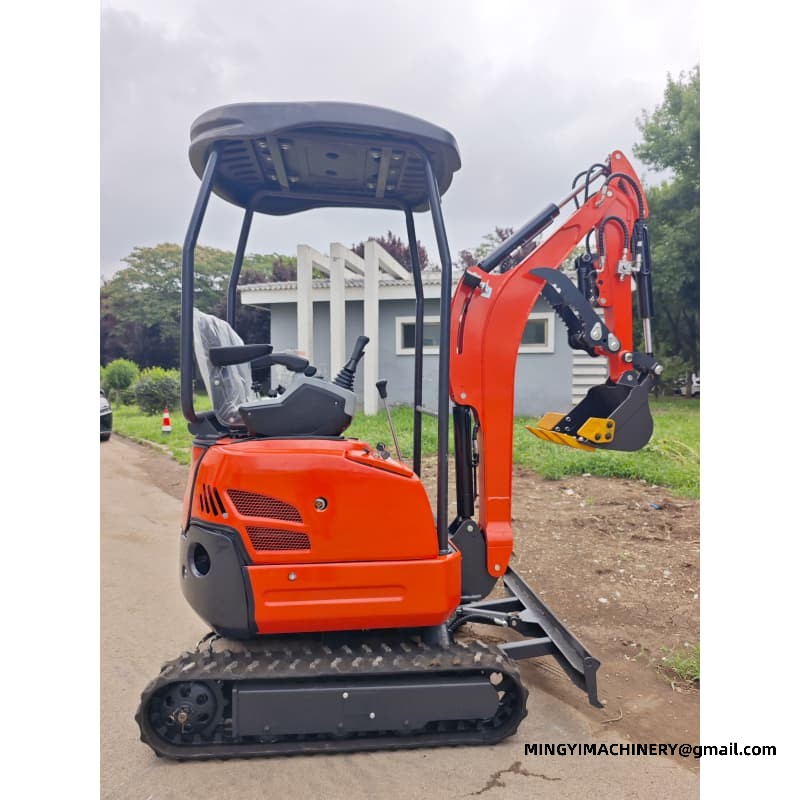 Ultra Narrow Mini Excavator For Greenhouse Working
