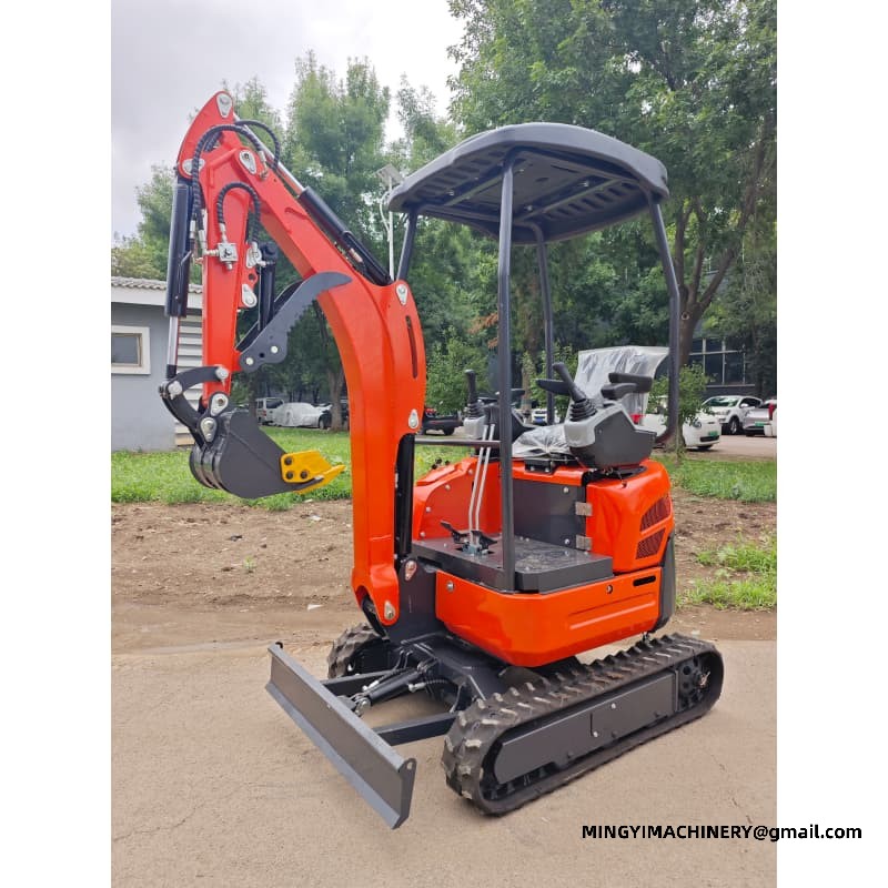 Ultra Narrow Mini Excavator For Greenhouse Working