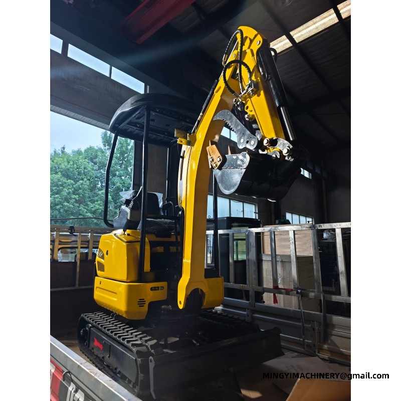 Anti Slip Track Mini Digger For Wet Muddy Farmland