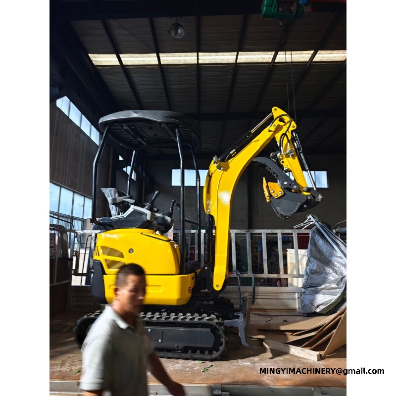 Mini Excavator For Old House Demolition And Waste Clearing