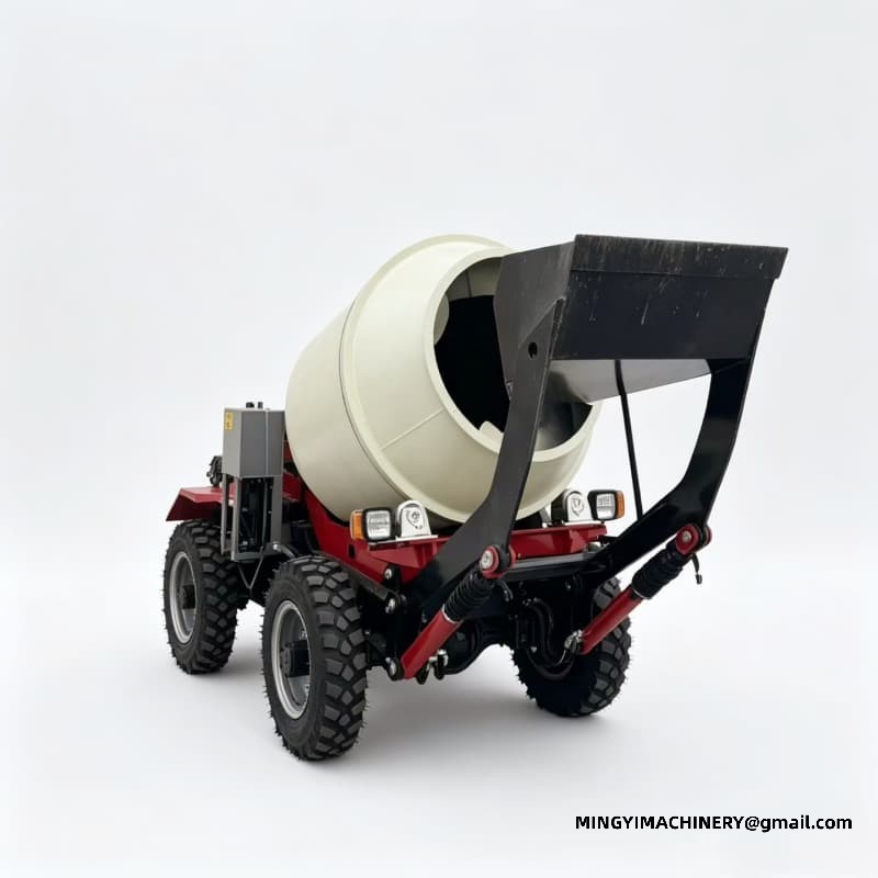 Small Self Loading Concrete Mixer Truck