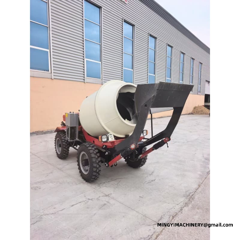 Small Self Loading Concrete Mixer Truck