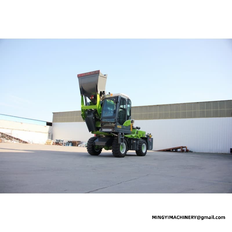 Large Self-Loading Concrete Mixer Truck