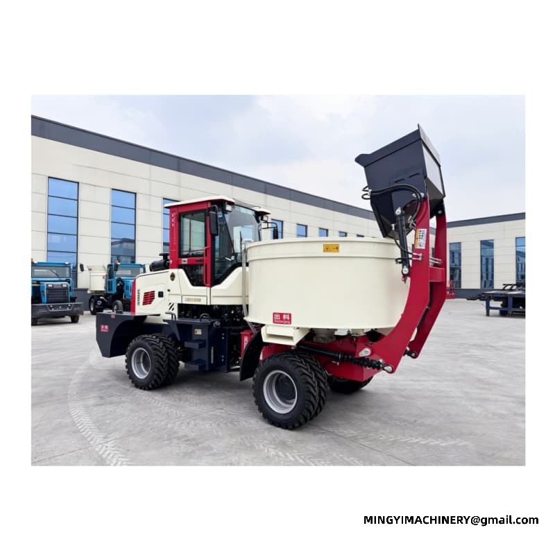 Self-Propelled Concrete Pan Mixer