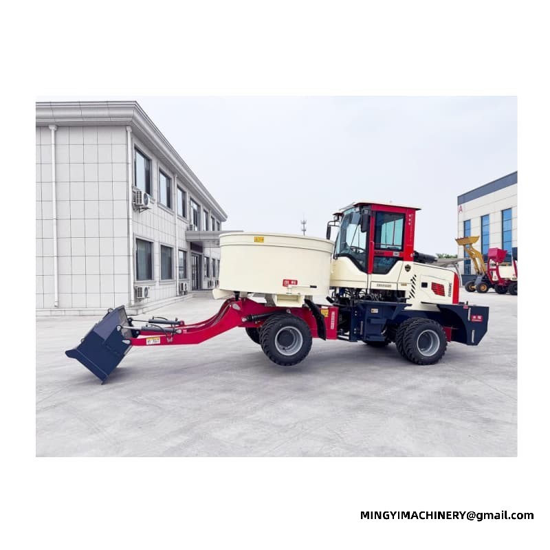 Wheeled Concrete Pan Mixer
