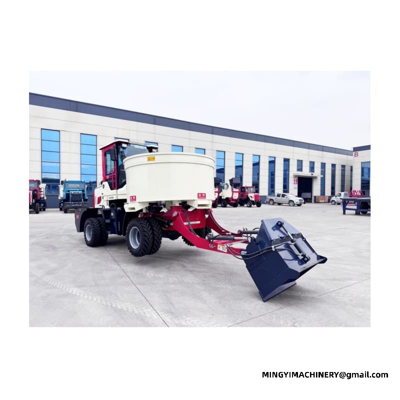 Forced-Action Concrete Pan Mixer