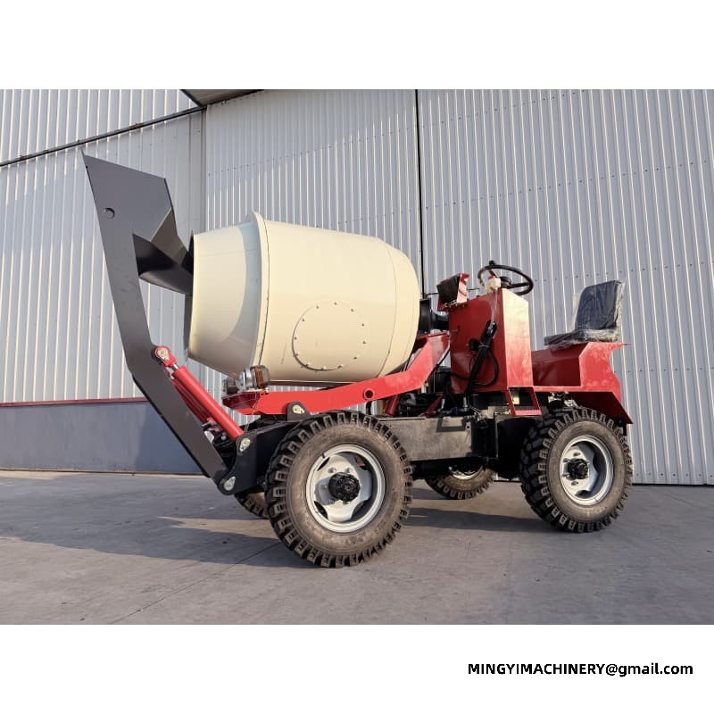 Diesel Self Loading Concrete Truck, Diesel Powered Mixer, Mobile Digger