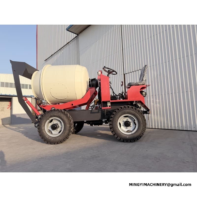 Front Loading Concrete Mixer, Bucket Loader Mixer, Front Shovel Truck