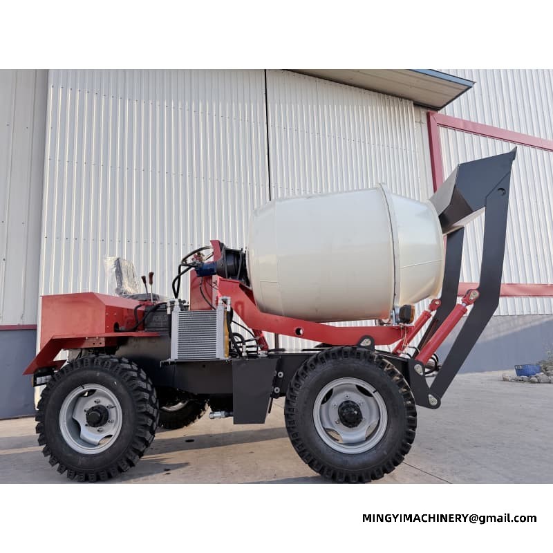 Front Loading Concrete Mixer, Bucket Loader Mixer, Front Shovel Truck