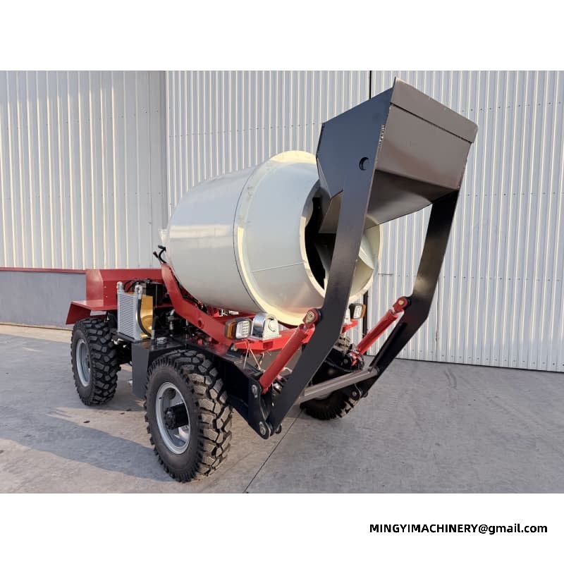 Front Loading Concrete Mixer, Bucket Loader Mixer, Front Shovel Truck