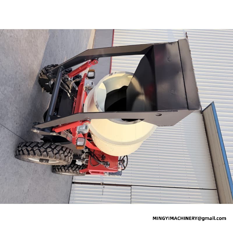 Hydraulic Tipping Concrete Mixer, Discharge Mixer Truck, Self Unloading