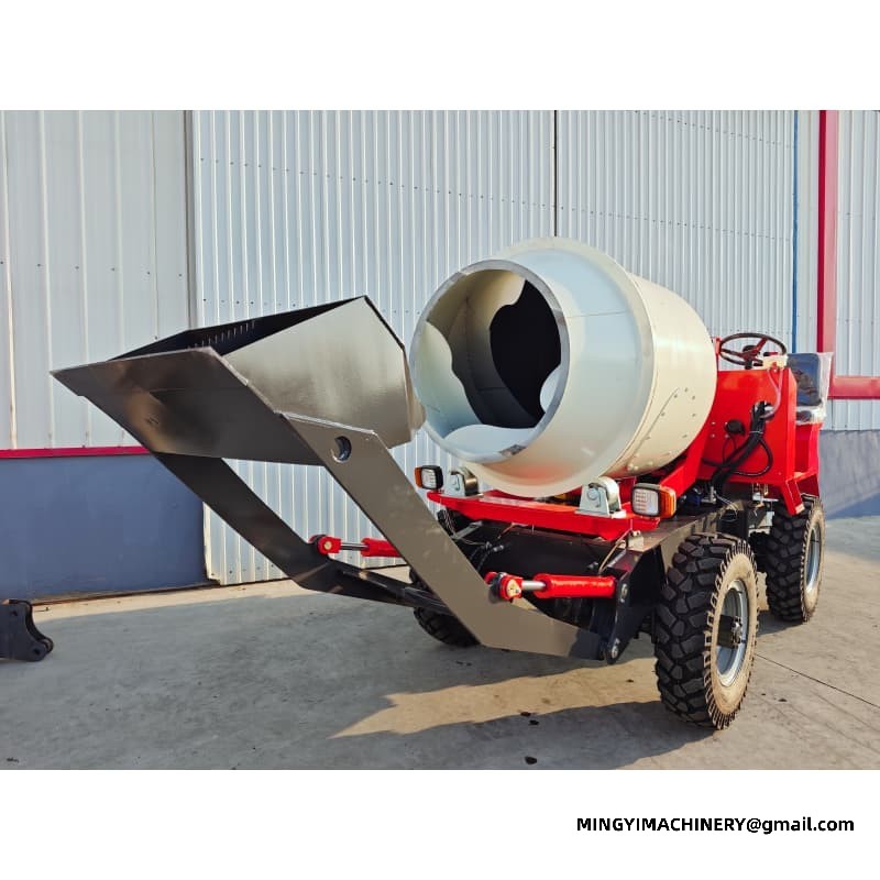 Wheeled Self Loading Concrete Truck, Wheel Type Mixer, Pneumatic Tire Truck