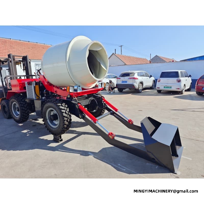 Low Cost Self Loading Concrete Mixer, Affordable Site Truck, Budget Digger