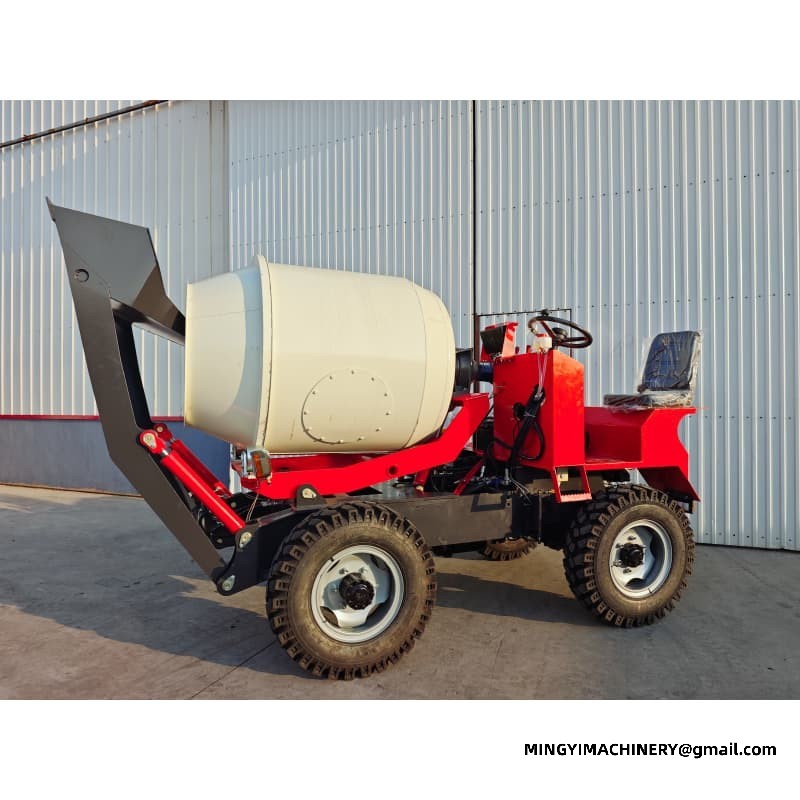 Small Capacity Self Loading Mixer, 1m3 / 1.5m3 Mixer Truck, Mini Transit Mixer