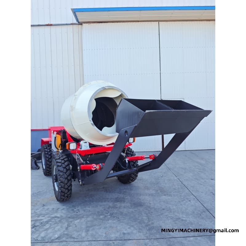 Electric Start Diesel Concrete Mixer, Key Ignition Truck, Easy Start Digger