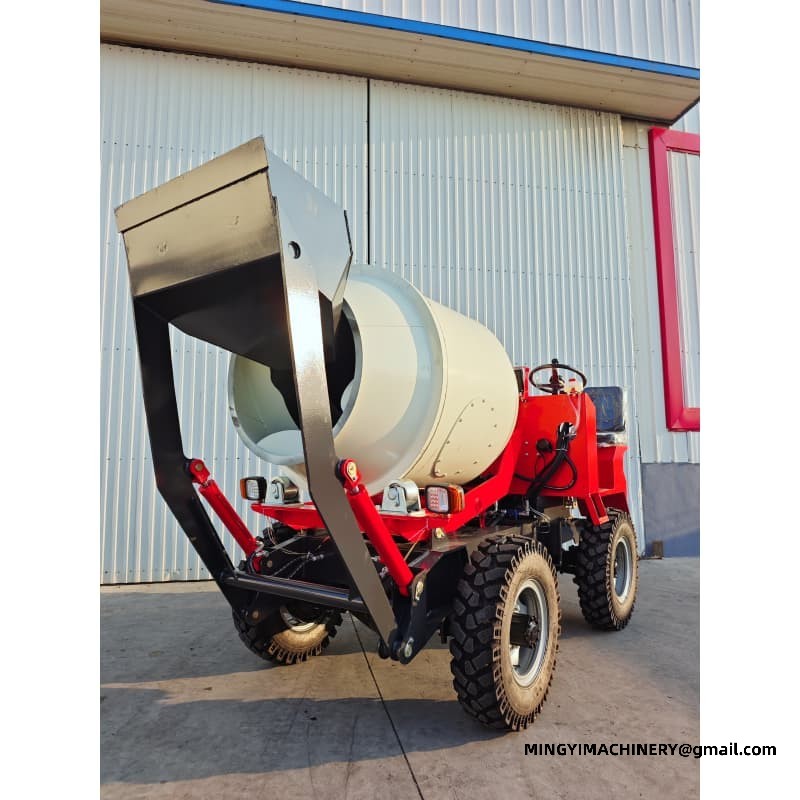 All-in-One Mobile Cement Mixer, Multi-Functional Site Loader, Utility Truck