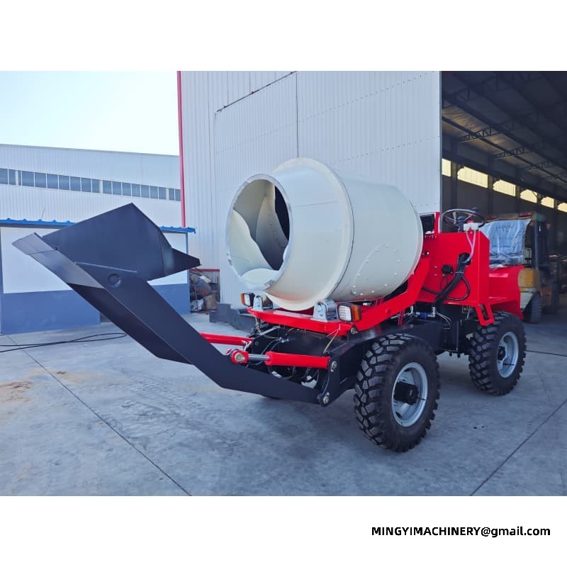 All-in-One Mobile Cement Mixer, Multi-Functional Site Loader, Utility Truck