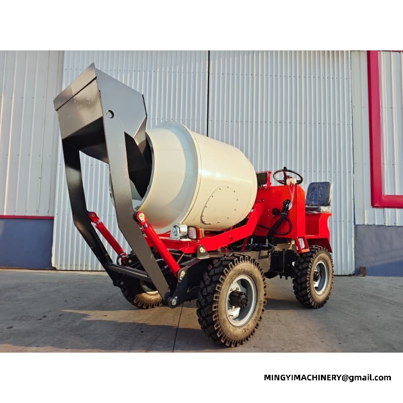 0.8m3 4WD Self Loading Concrete Truck