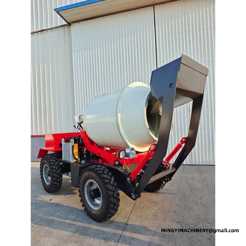 Front Loading 0.8m3 Concrete Mixer, Shovel Feeding 0.8m³ Mixer, Front Loader Truck