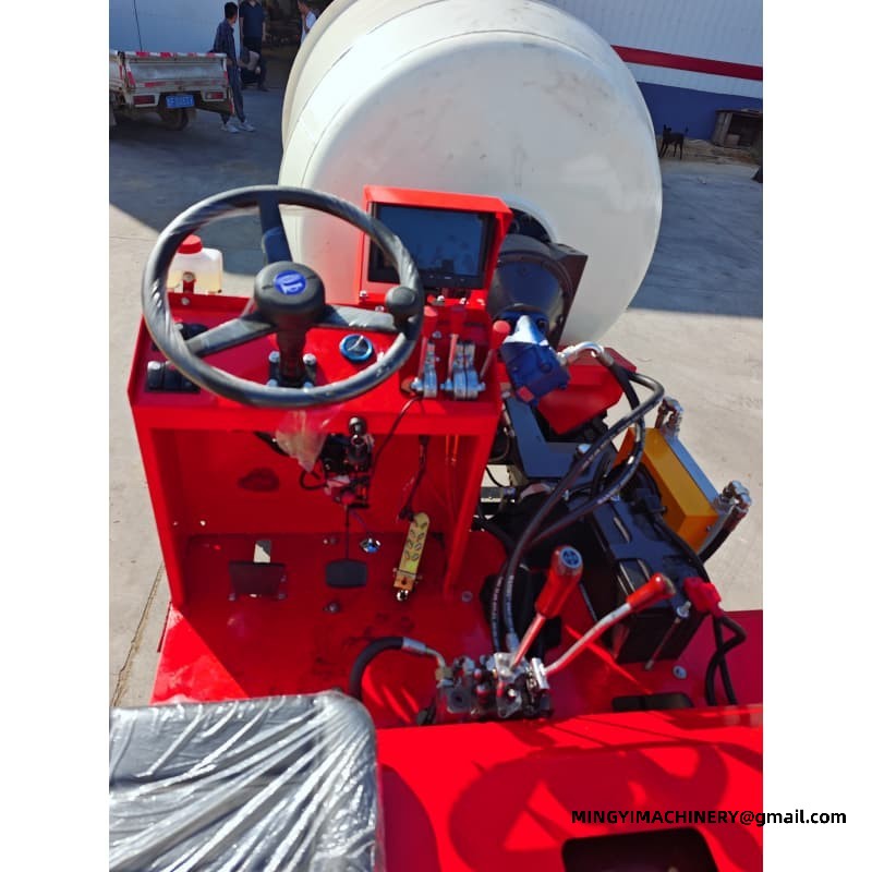 0.8m3 Mobile Concrete Batching Truck, Portable 0.8m³ Cement Mixer, Site Batching