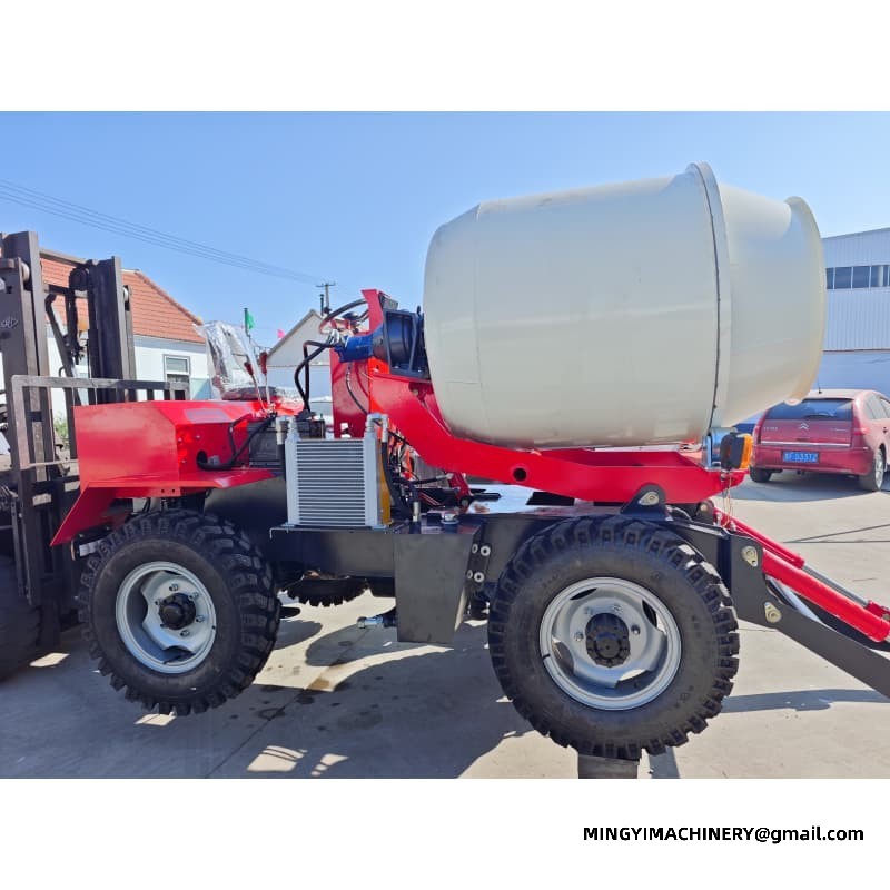 0.8m3 Mobile Concrete Batching Truck, Portable 0.8m³ Cement Mixer, Site Batching