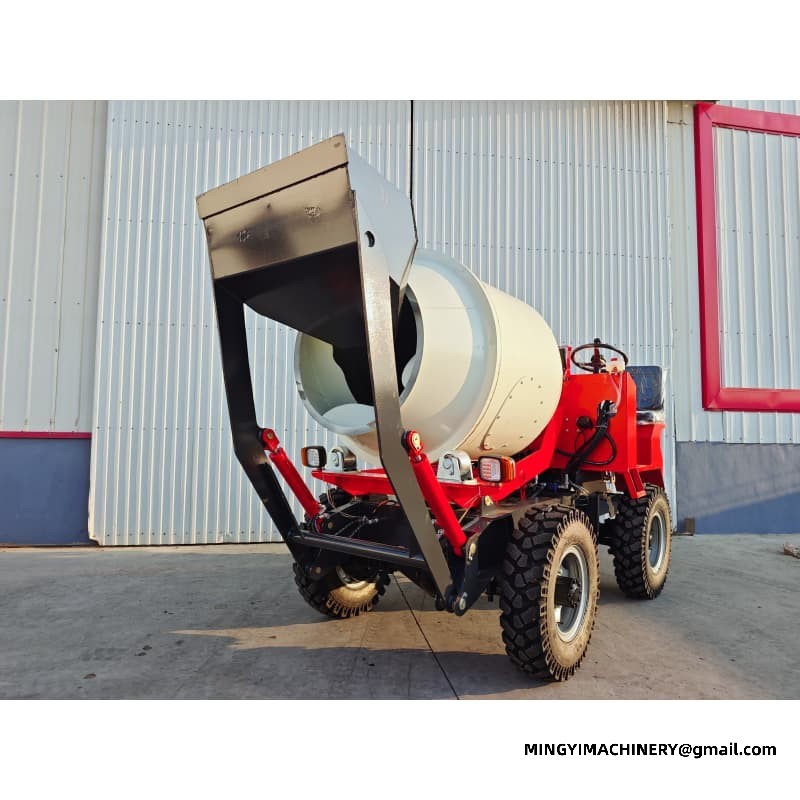 0.8m3 Mobile Concrete Batching Truck, Portable 0.8m³ Cement Mixer, Site Batching