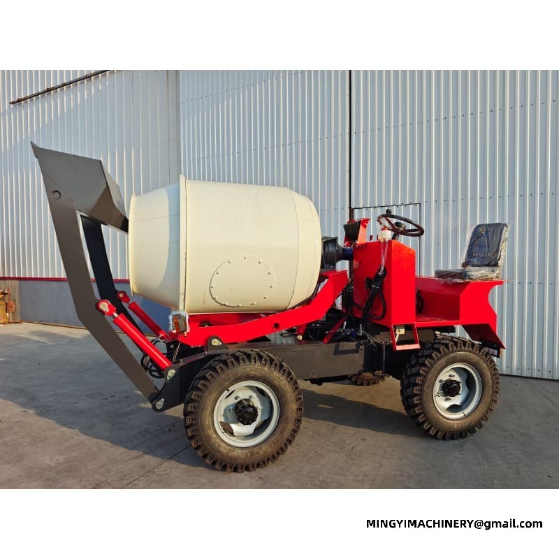 0.8m3 Mobile Concrete Batching Truck, Portable 0.8m³ Cement Mixer, Site Batching