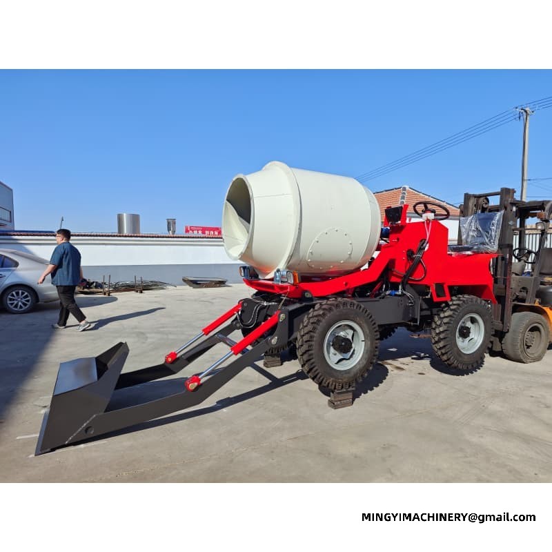 0.8m3 Mobile Concrete Batching Truck, Portable 0.8m³ Cement Mixer, Site Batching