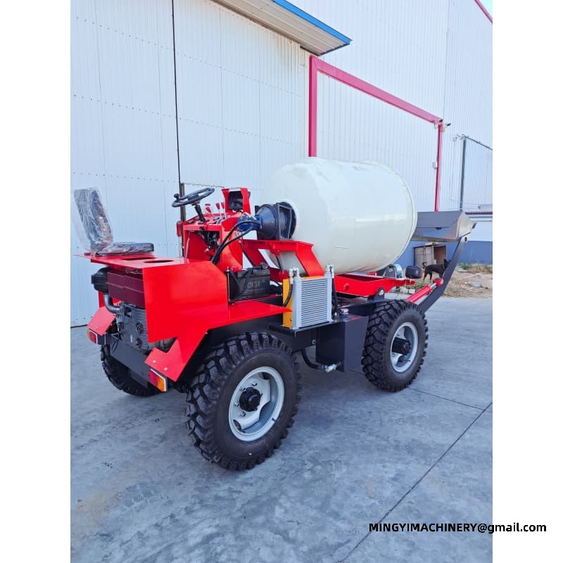 0.8m3 4WD Self Loading Mixer Price, Affordable 0.8m³ Concrete Truck, Budget Loader