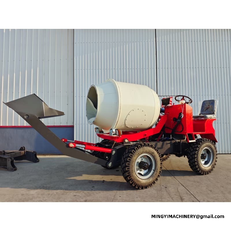 0.8m3 4WD Self Loading Mixer Price, Affordable 0.8m³ Concrete Truck, Budget Loader