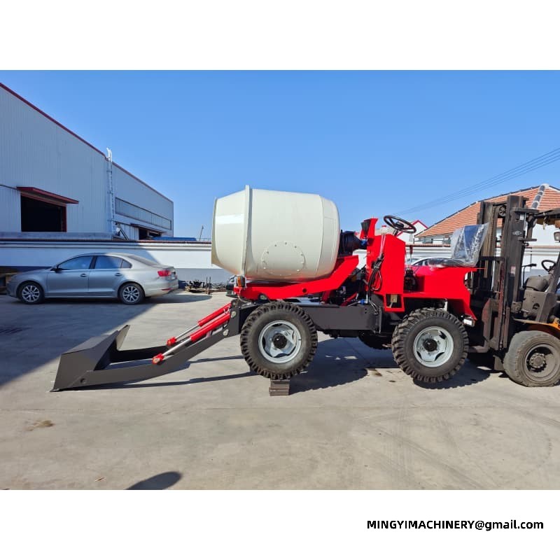 0.8m3 4WD Self Loading Mixer Price, Affordable 0.8m³ Concrete Truck, Budget Loader