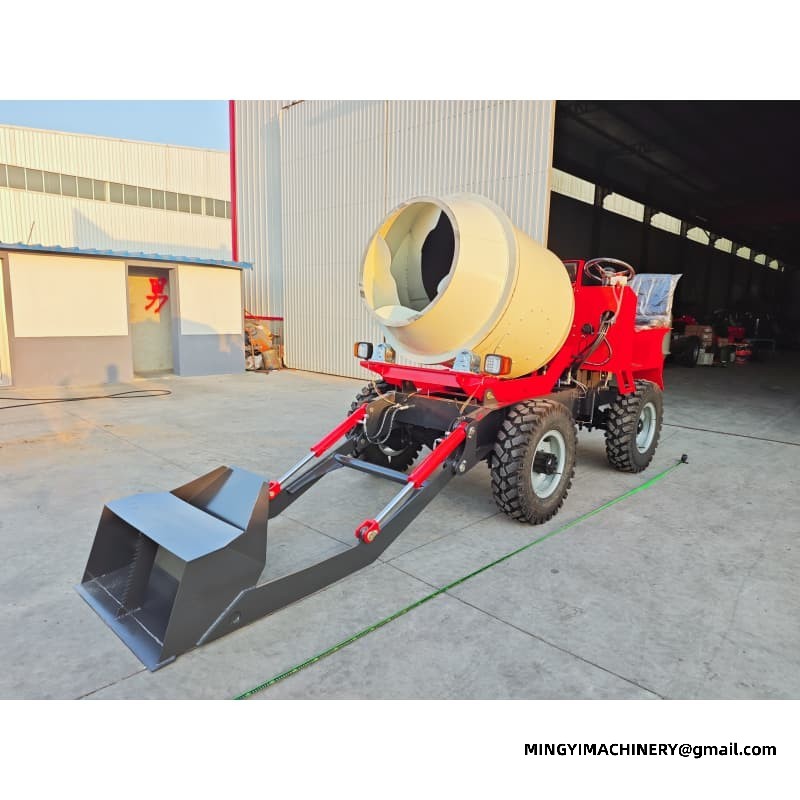 0.8m3 Farm & Plantation Concrete Mixer, Orchard Pathway 4WD Truck, Agricultural Mixer
