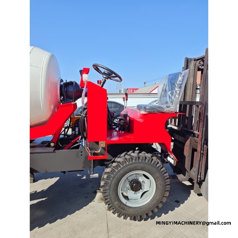 Low Clearance 0.8m3 Concrete Mixer, Tunnel 4WD Self Loader, Underground 0.8m³ Truck