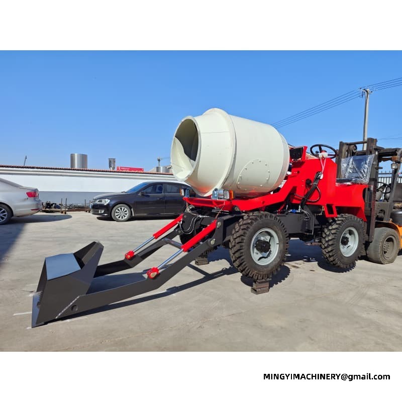 Low Clearance 0.8m3 Concrete Mixer, Tunnel 4WD Self Loader, Underground 0.8m³ Truck