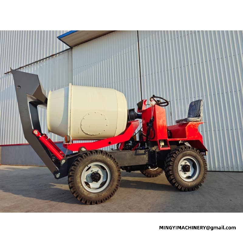 Low Clearance 0.8m3 Concrete Mixer, Tunnel 4WD Self Loader, Underground 0.8m³ Truck