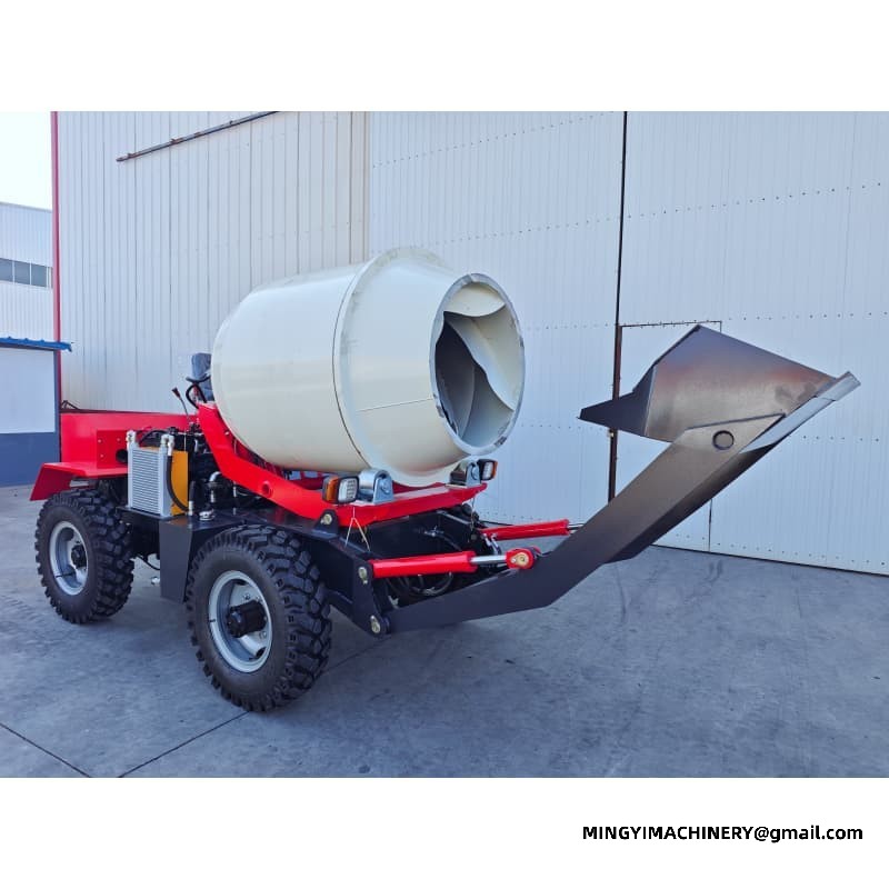 Low Clearance 0.8m3 Concrete Mixer