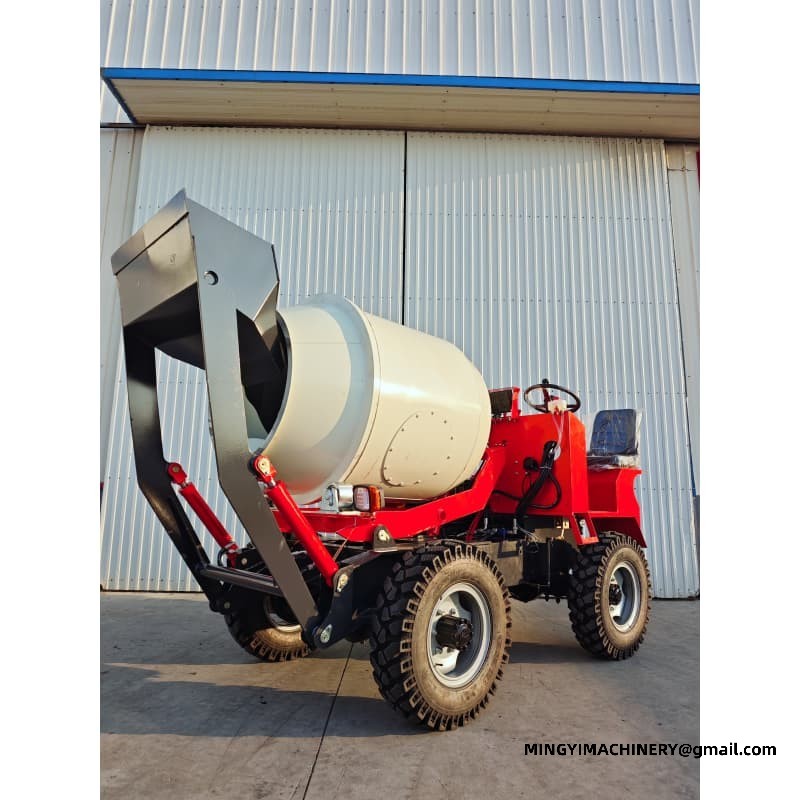 0.8m3 Road Construction Self Loader, Canal Paving 0.8m³ Mixer, Ditch Lining Truck