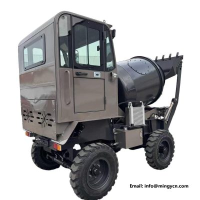 0.8m3 4WD Self Loading Mixer with Operator Cab: Weather Protection