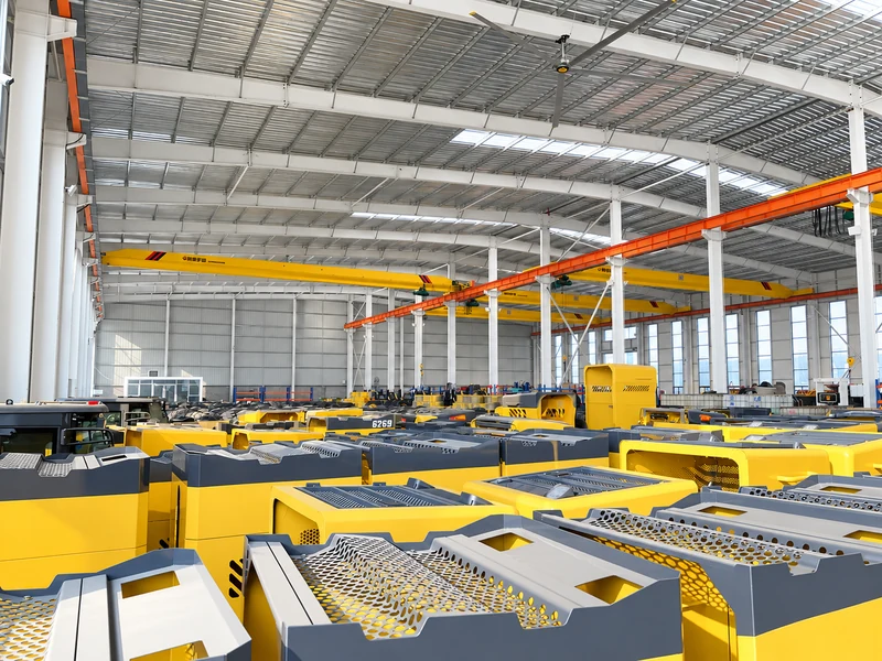 Finished machinery stored in the Mingyi warehouse