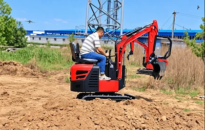 Mingyi mini excavator working in farmland